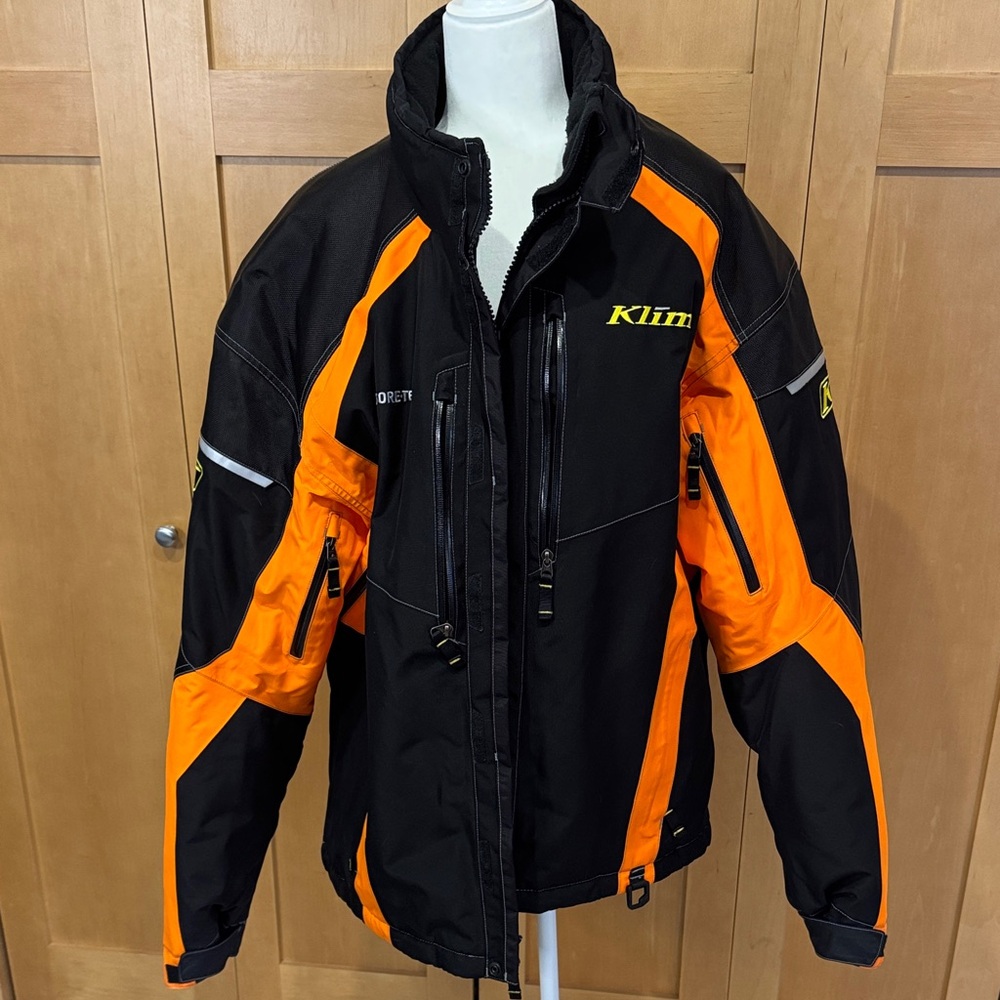 Klim Goretex Black and Orange Jacket